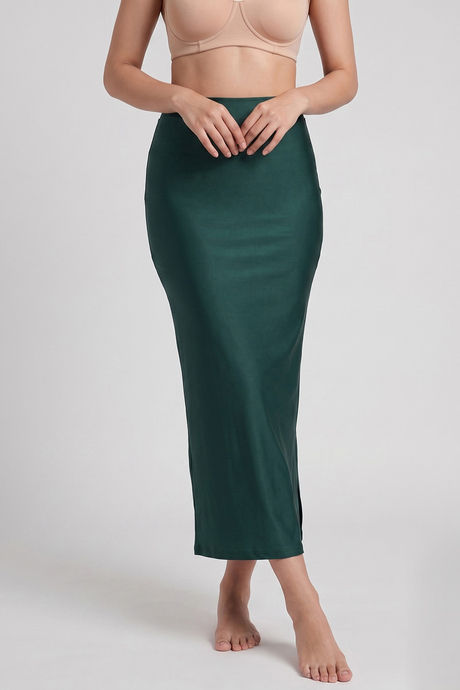 Zivame Shimmer Stretchy Saree Underskirt - Posy Green Buy Zivame Shimmer Stretchy Saree Underskirt - Posy Green